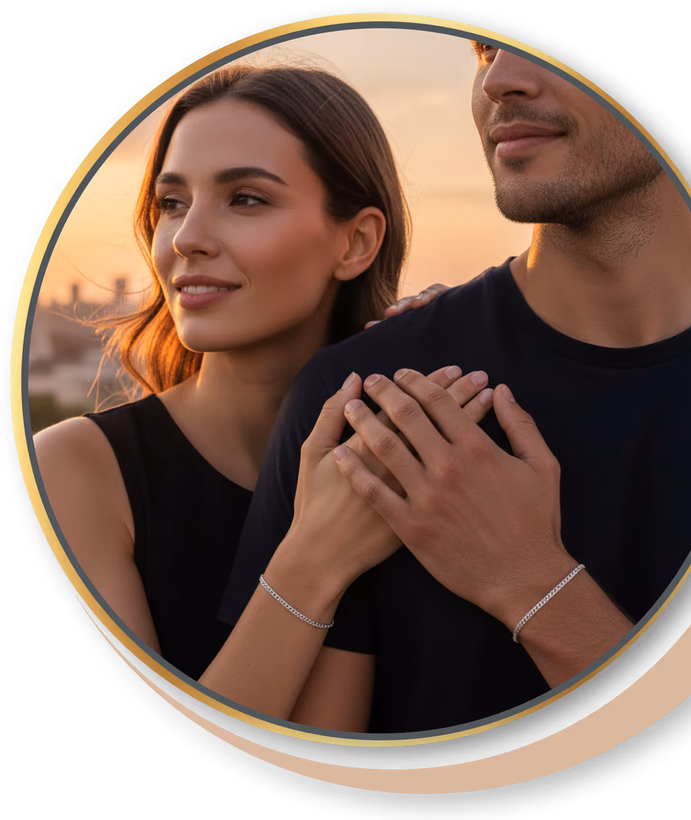 Aachener Paar mit Permanent Schmuck von nadelkust.art