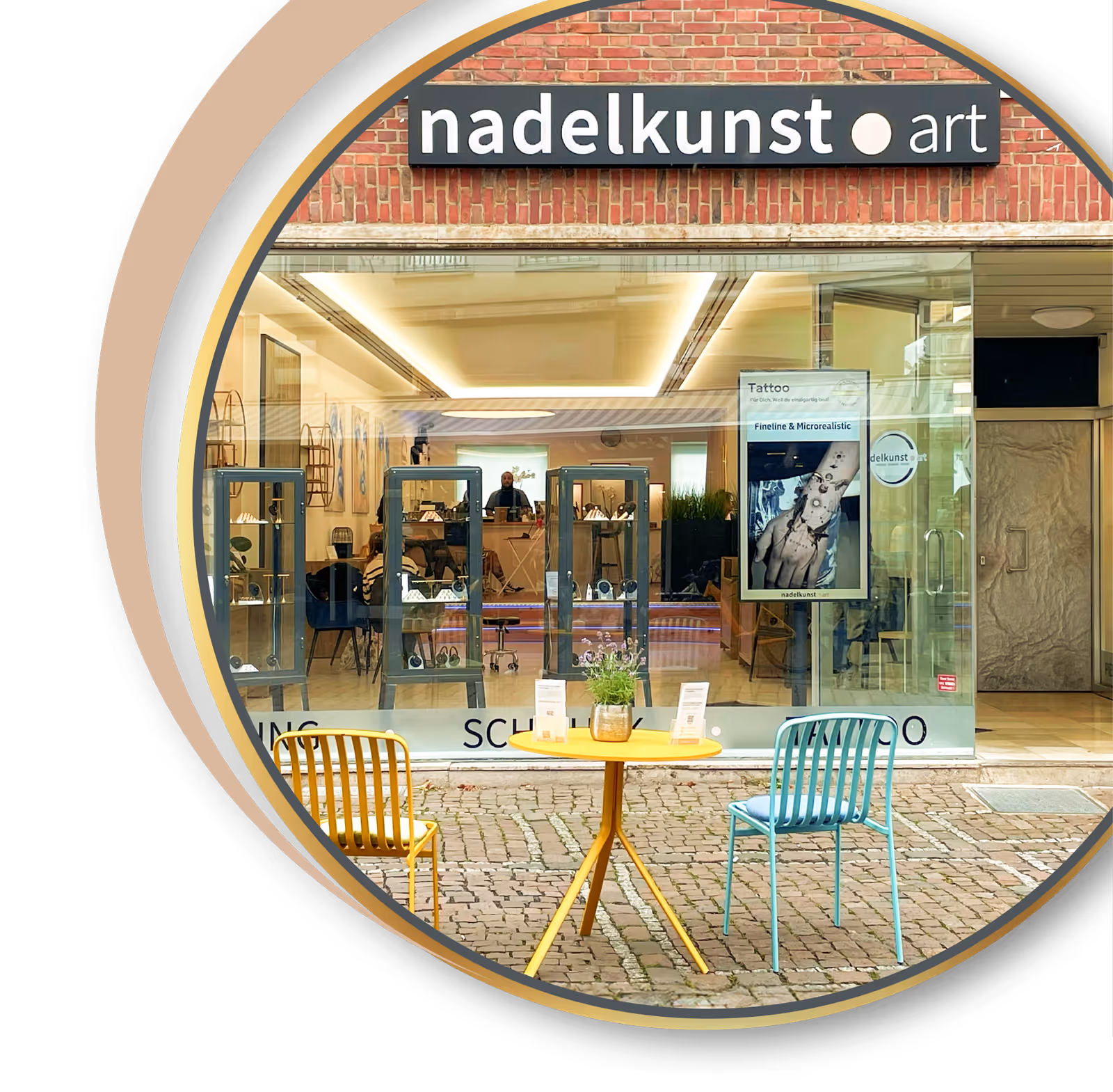 Das Tattoo und Piercing Studio in Aachen am Markt ist aus Jülich gut zu erreichen