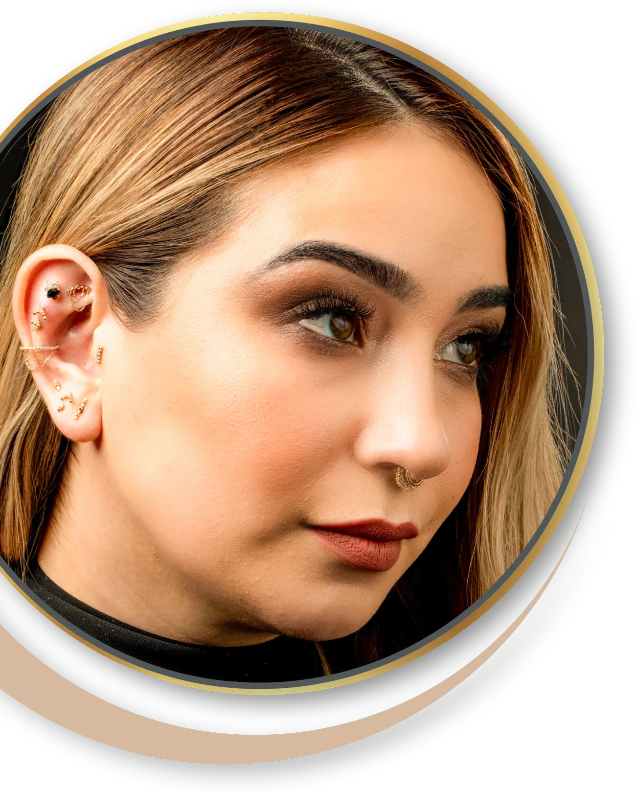 Verschiedene Piercings von nadelkunst.art in aachen für Eupen