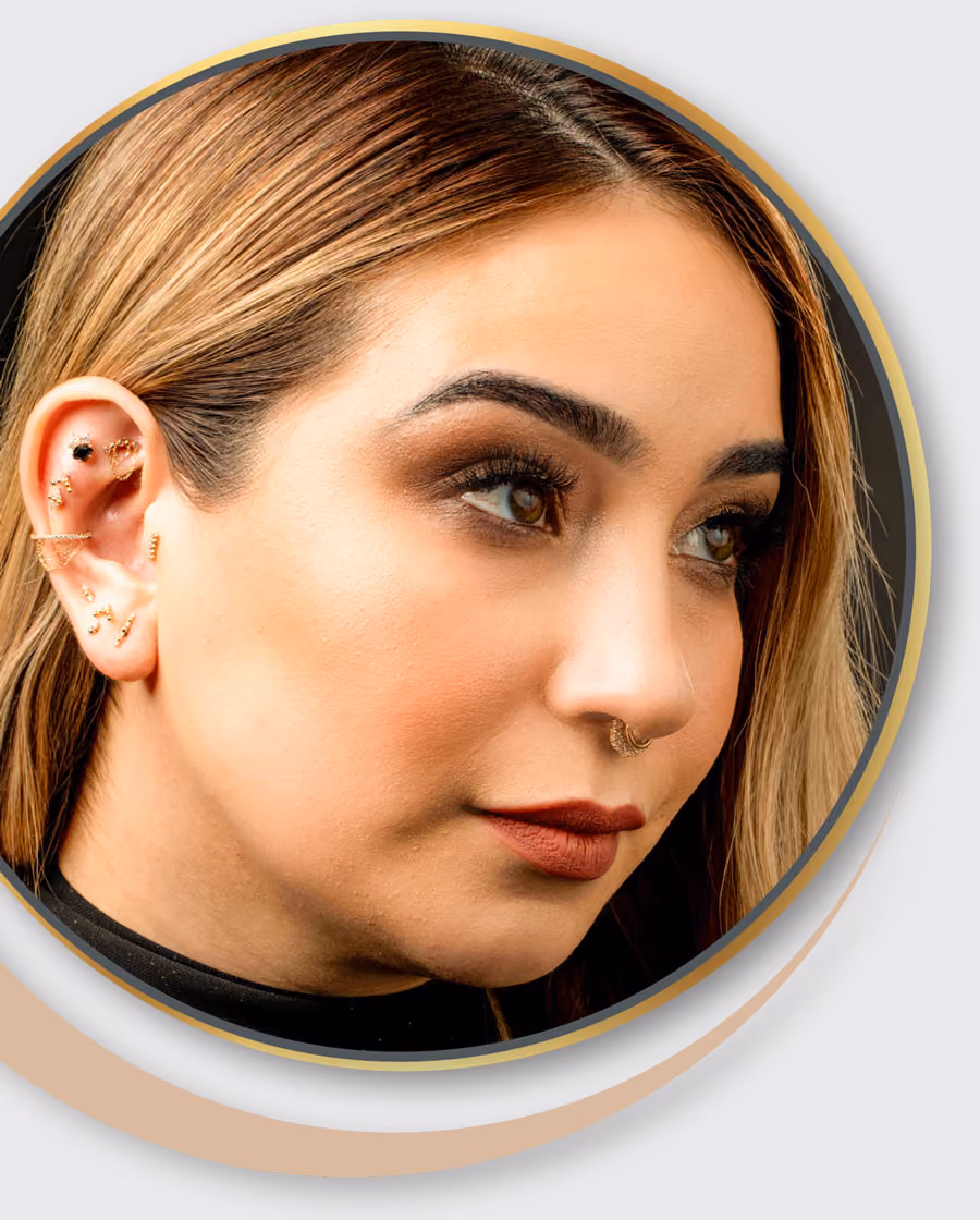 Verschiedene Piercings von nadelkunst.art in aachen für Heinsberg 