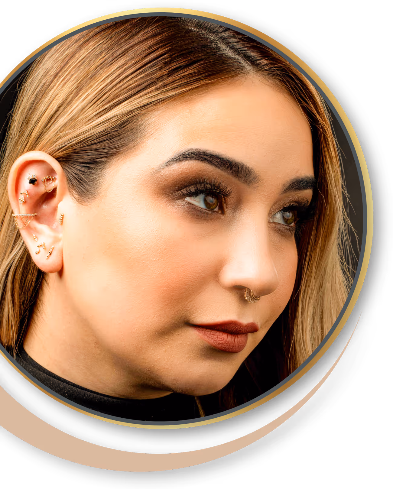 Verschiedene Piercings von nadelkunst.art in aachen für Vaals